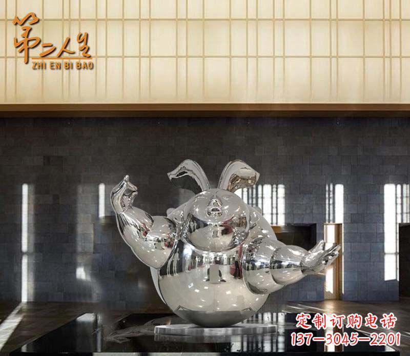 东莞不锈钢兔子雕塑——精致雕刻的艺术品