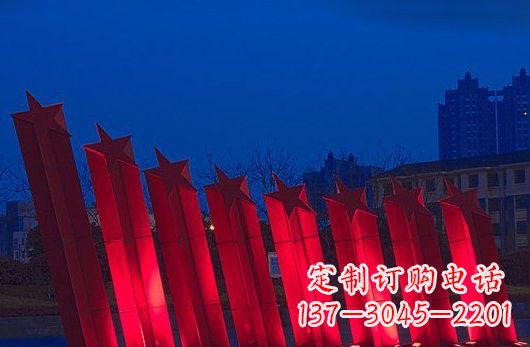 东莞不锈钢五角星雕塑铸就永恒之美