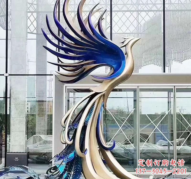 东莞不锈钢艺术凤凰雕塑——璀璨夺目的艺术之美