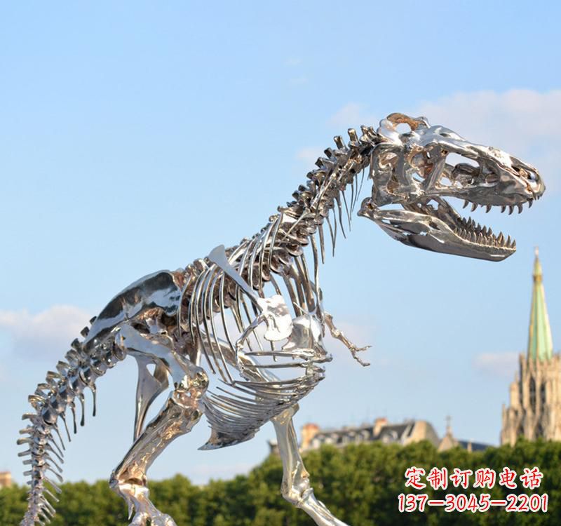东莞不锈钢恐龙雕塑精致纪念它们的存在