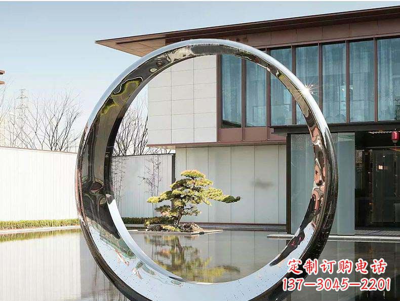 东莞不锈钢月亮雕塑精美绝伦