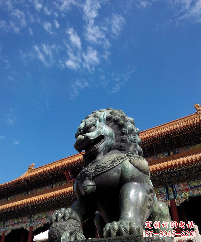 东莞铜狮子雕塑——永恒的象征