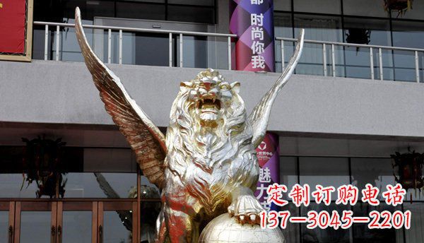 东莞铜雕狮子西洋狮子的精美雕塑