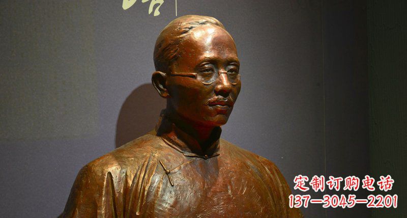 东莞蔡元培名人胸像铜雕