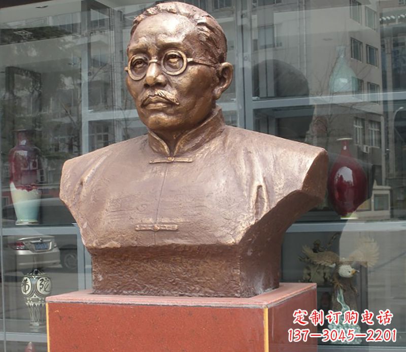 东莞蔡元培雕塑传承睿智的象征