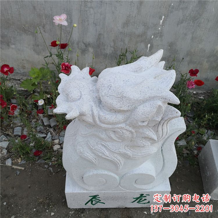 东莞辰龙—汉白玉动物雕塑摆件