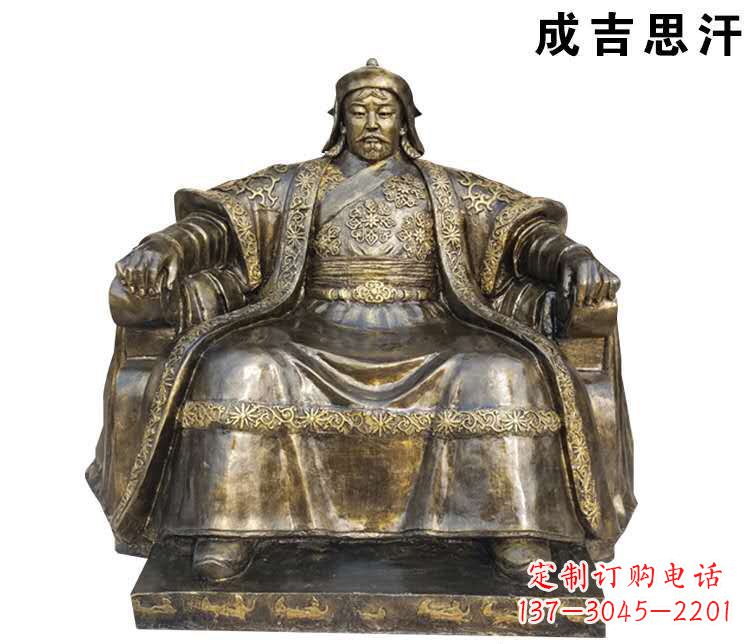 东莞成吉思汗英雄的雕像