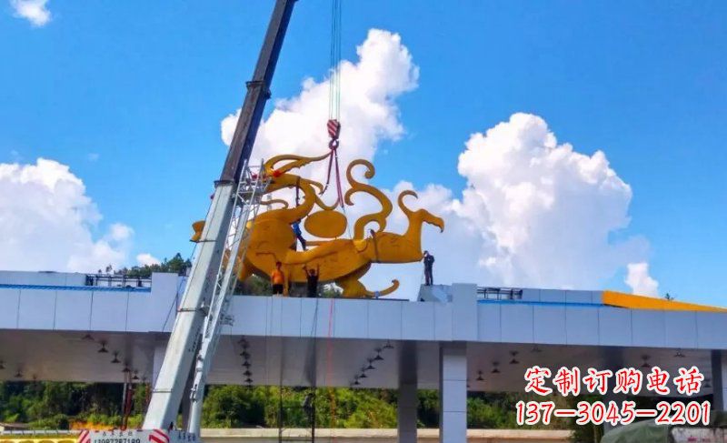 东莞精美不锈钢龙雕塑,点缀城市之美