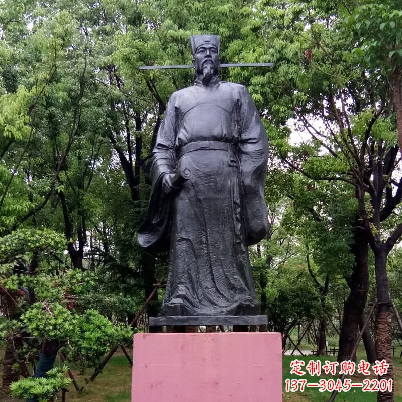 东莞铜雕陶渊明——传承古代文学精髓