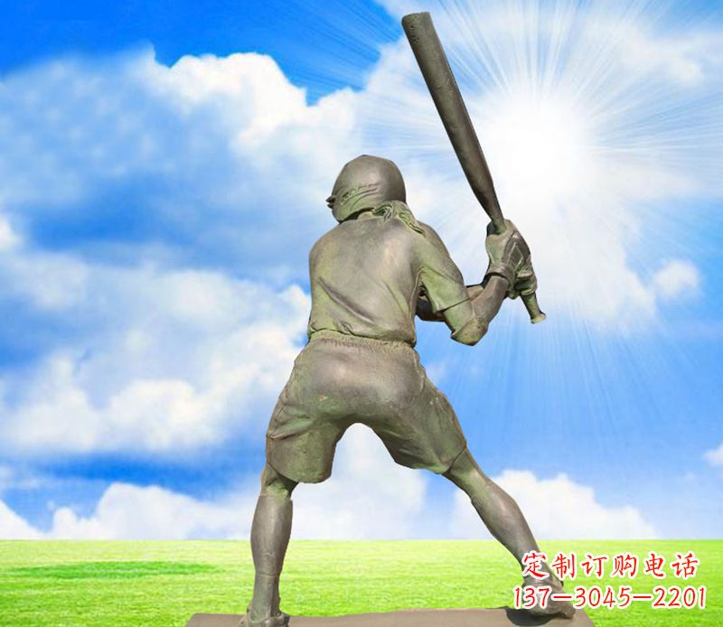 东莞纪念棒球精美的棒球雕塑