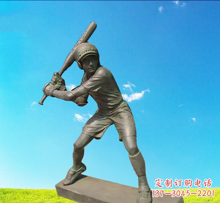 东莞棒球雕塑传承美国传统文化