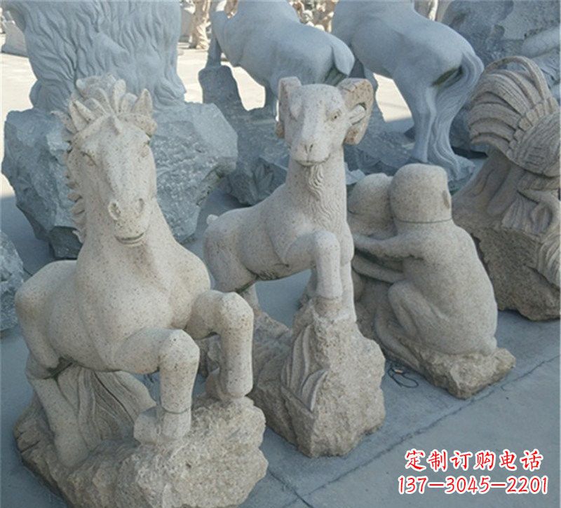 东莞大理石公园动物雕塑