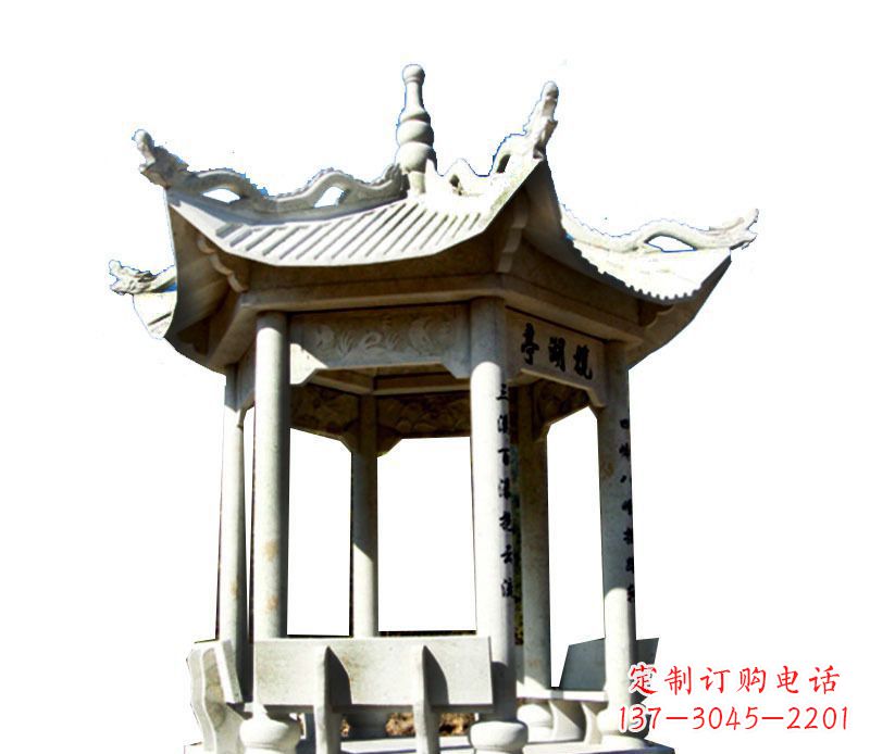 东莞大理石凉亭石雕,历史韵味浓郁