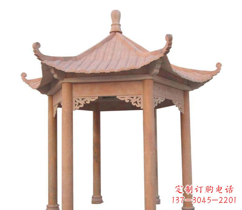 东莞大理石六角凉亭