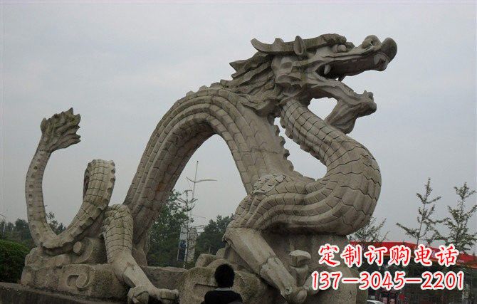 东莞大理石龙雕塑 (2)
