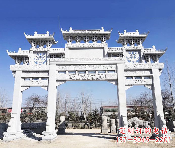 东莞大理石牌坊石雕定制