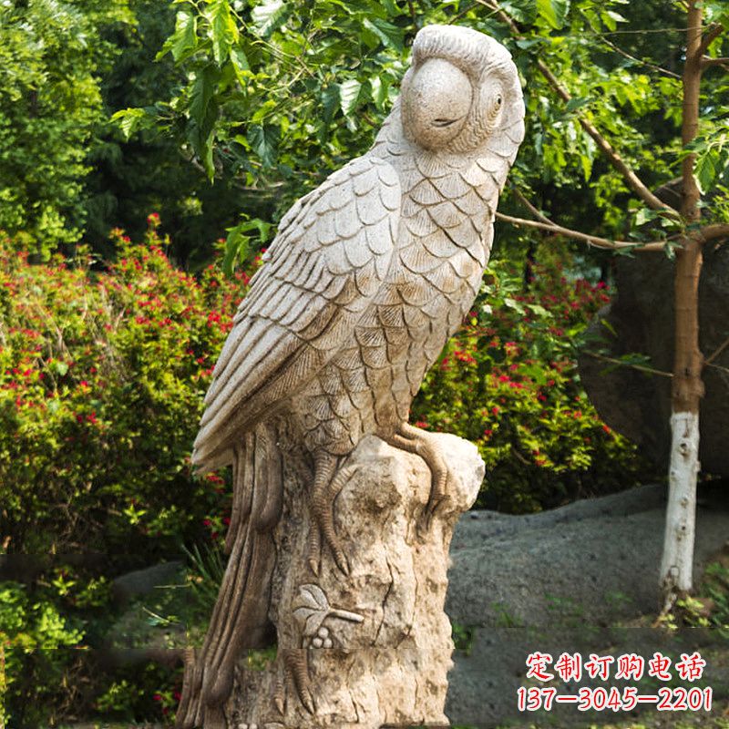 东莞大理石鹦鹉雕塑,完美点缀生活空间