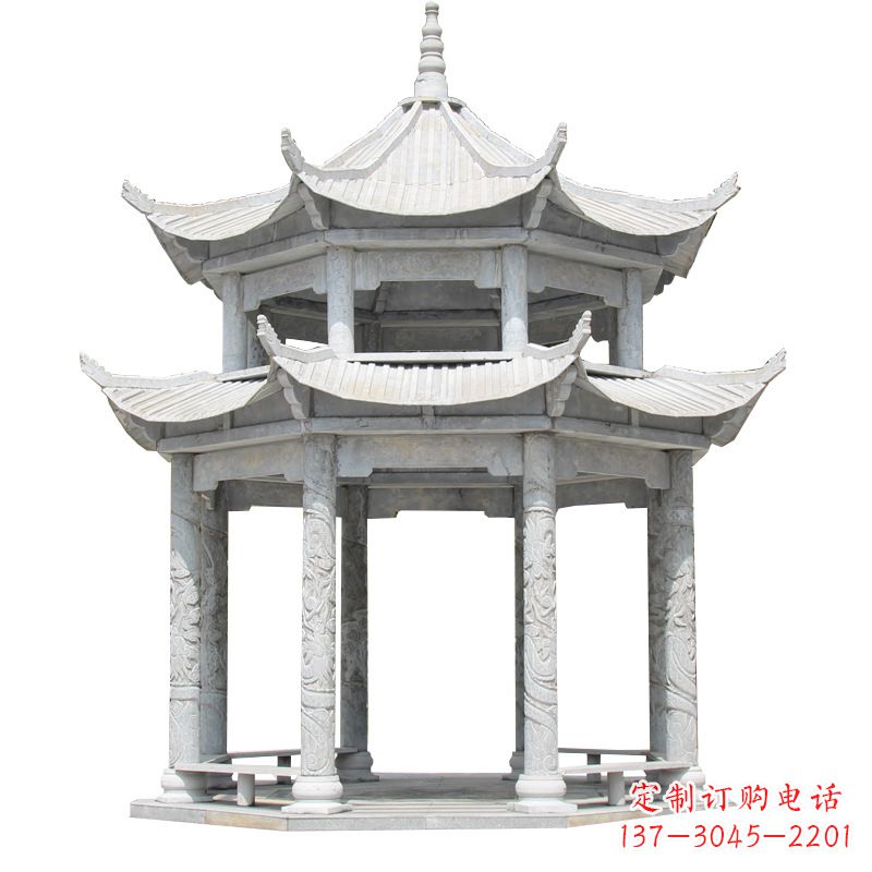 东莞大理石古建凉亭雕塑