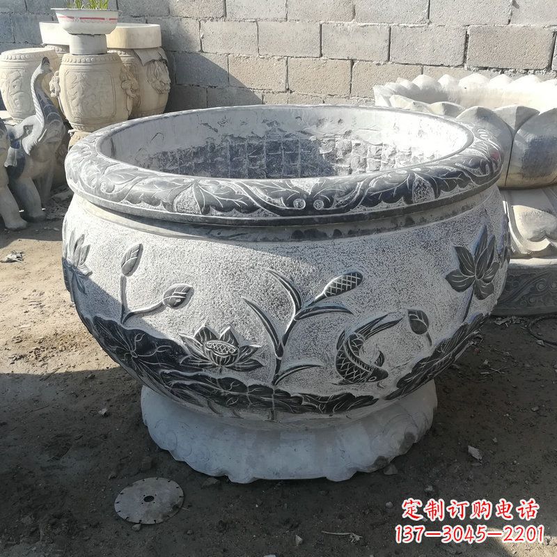 东莞大理石水缸雕塑