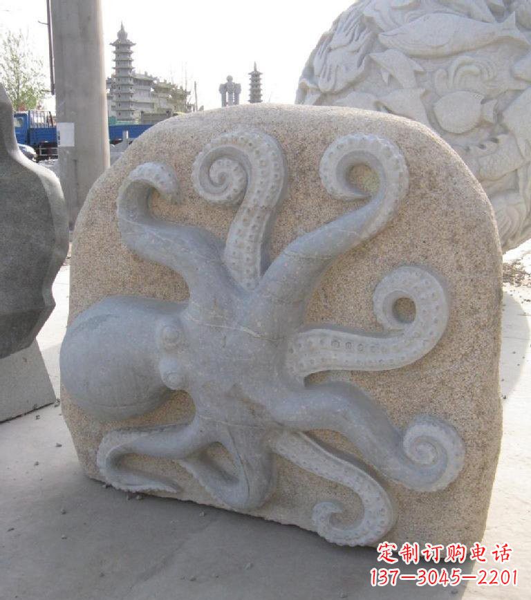 东莞精美大理石章鱼雕塑