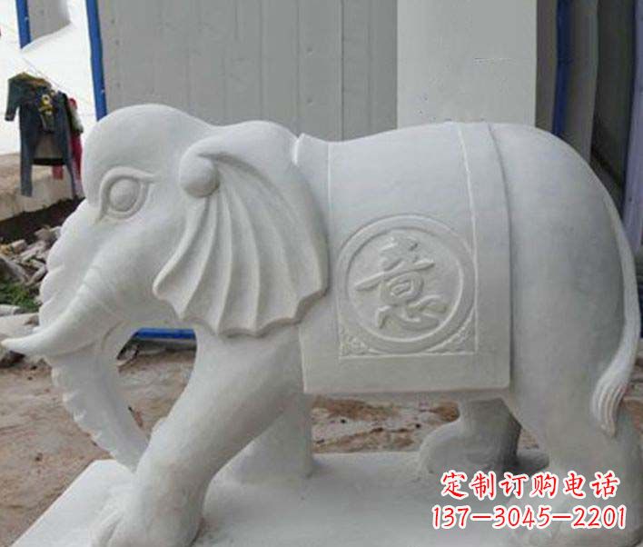 东莞传承财富祝福,大理石招财大象雕塑
