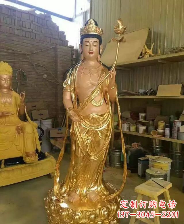 东莞大势至菩萨铜雕