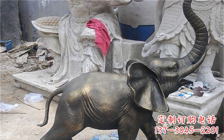 东莞精美大象铜雕