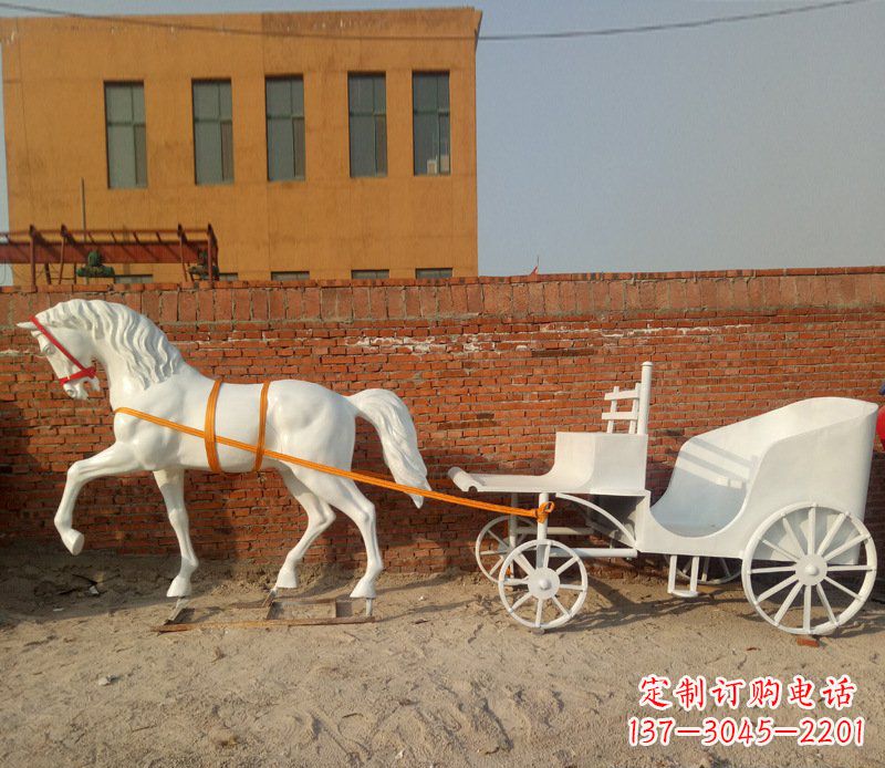 东莞大型欧式马车动物铜雕塑