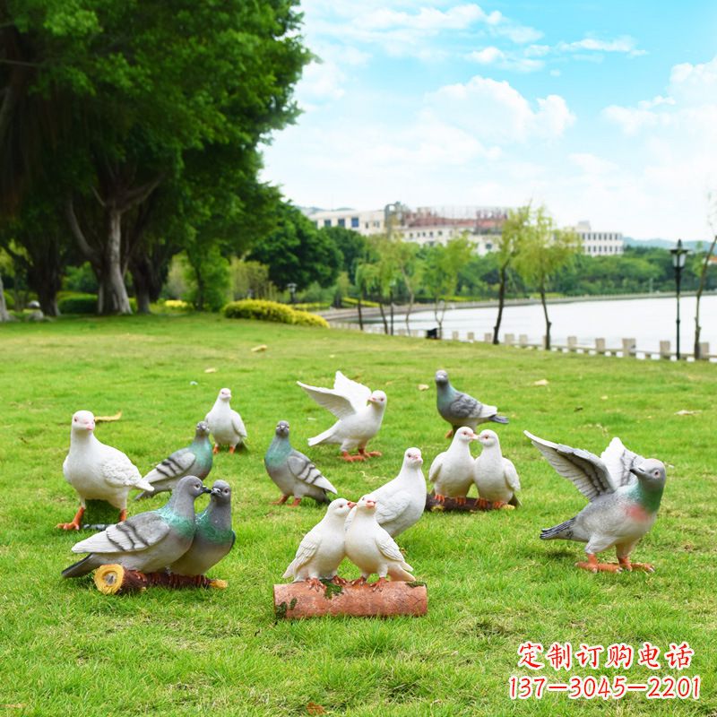 东莞大学和平鸽雕塑
