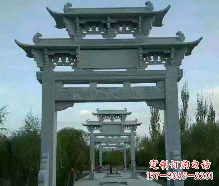 东莞单门大理石牌坊