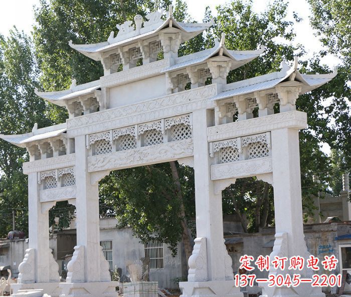 东莞道路牌坊石雕定制