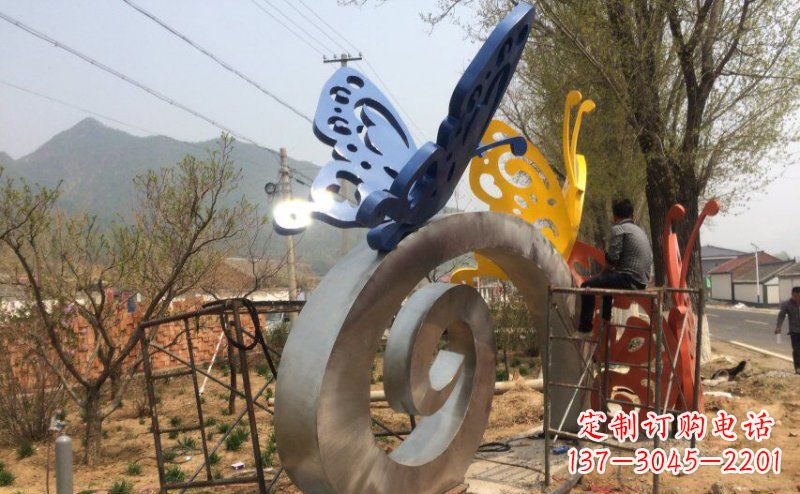 东莞优雅无比,不锈钢蝴蝶雕塑