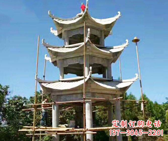东莞精美古典凉亭石雕