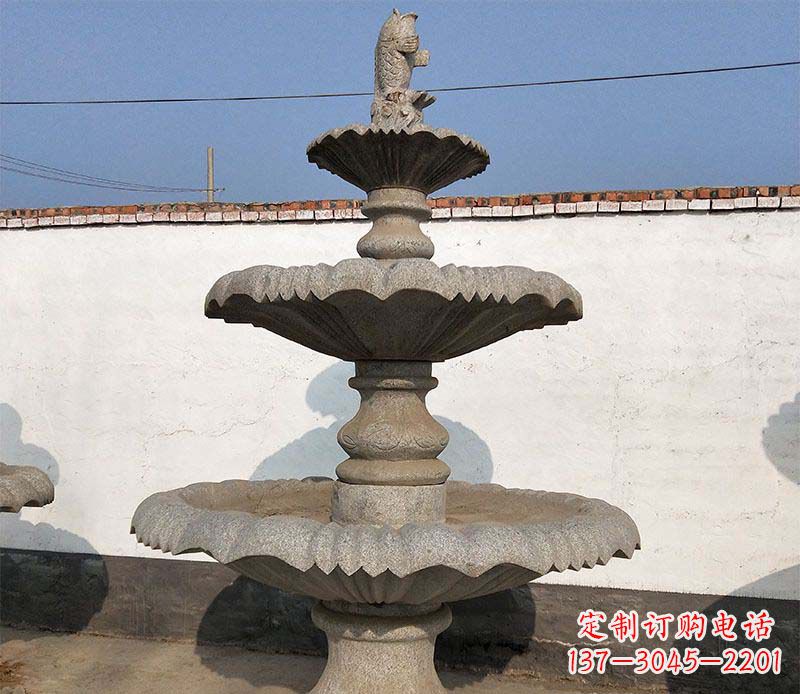 东莞多层石质喷泉雕塑