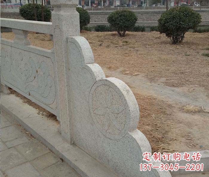 东莞精美仿古护城河石雕栏板