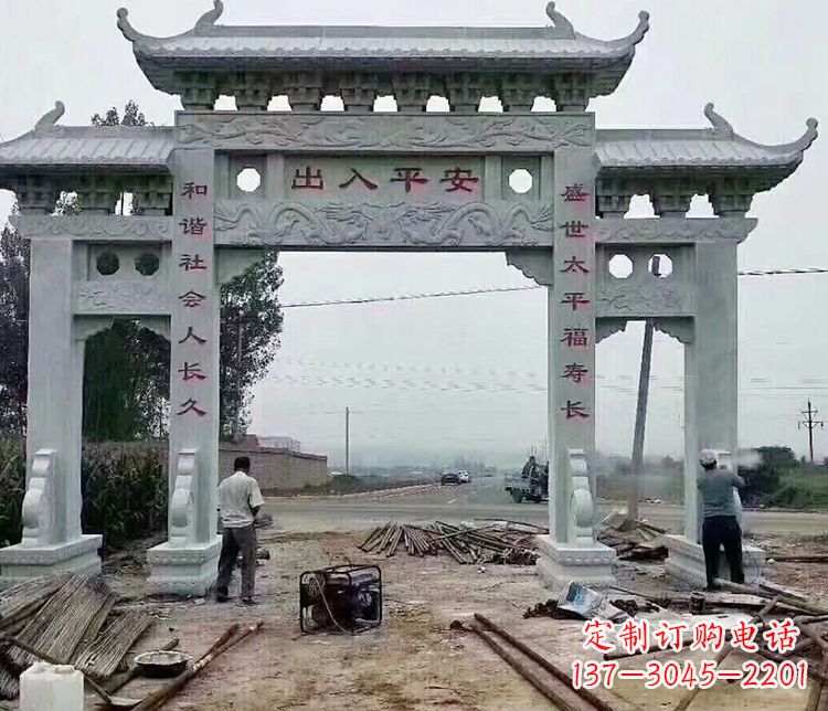 东莞仿古石牌坊石雕