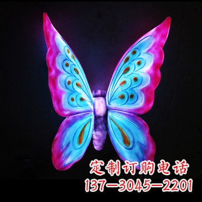 东莞完美粉色蝴蝶雕塑