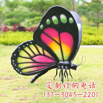 东莞仿真蝴蝶_品红色款405x78x110