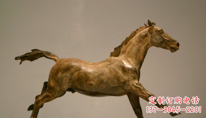 东莞铜雕动物奔跑马