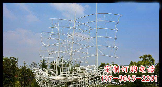 东莞唯美不锈钢帆船雕塑