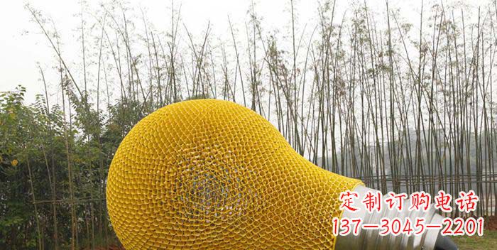 东莞公园不锈钢大型灯泡雕塑