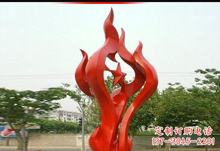 东莞 不锈钢火炬雕塑-美轮美奂