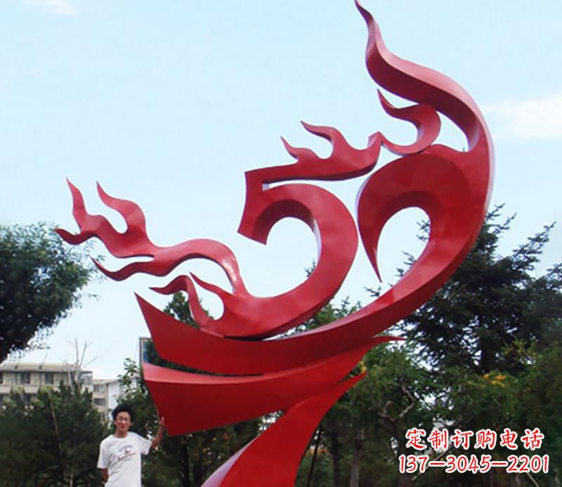 东莞公园不锈钢飘带飞翔景观雕塑
