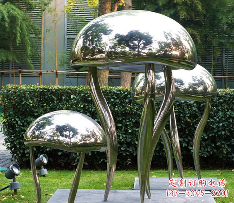 东莞艺术水母不锈钢雕塑
