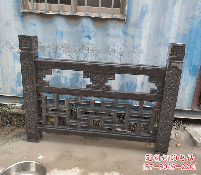 东莞集乐馆大理石栏板雕塑