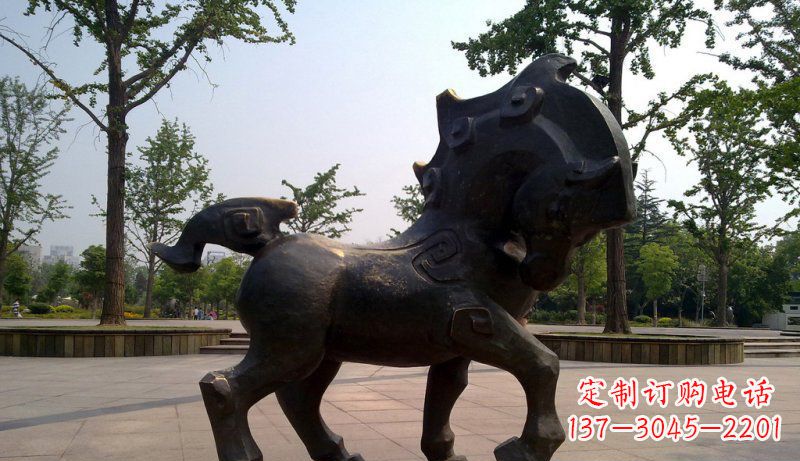 东莞中领雕塑灵动小马铜雕