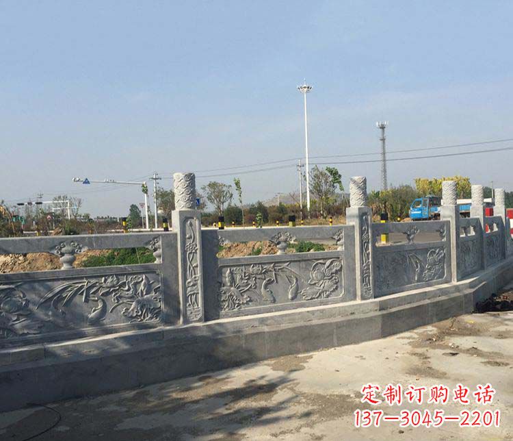 东莞风格各异的精美公园仿古石栏板雕塑