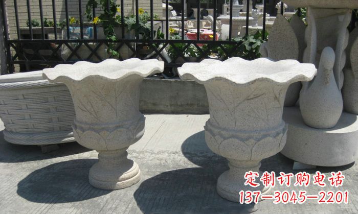东莞大理石花盆雕塑
