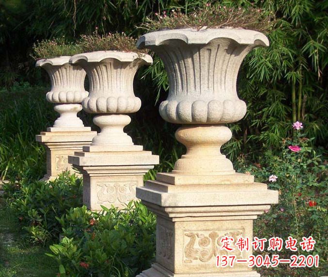 东莞高质量大理石花盆石雕