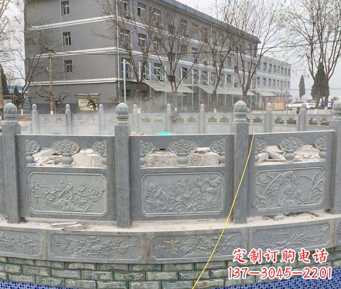 东莞公园景观大理石栏板雕塑